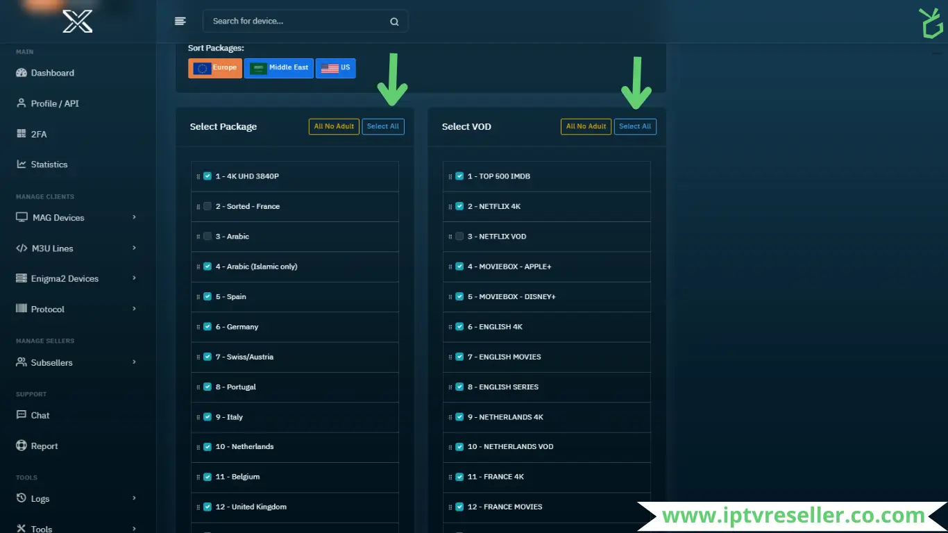 Select Packages