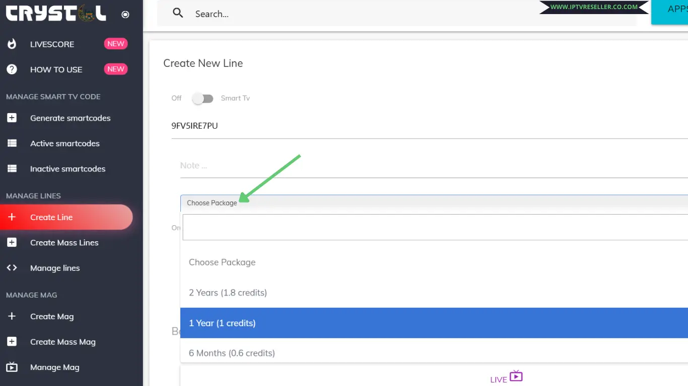choose crystal subscription plan