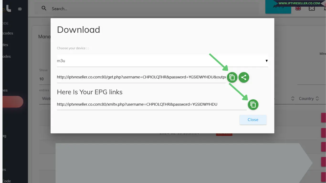 crystal m3u and epg ready
