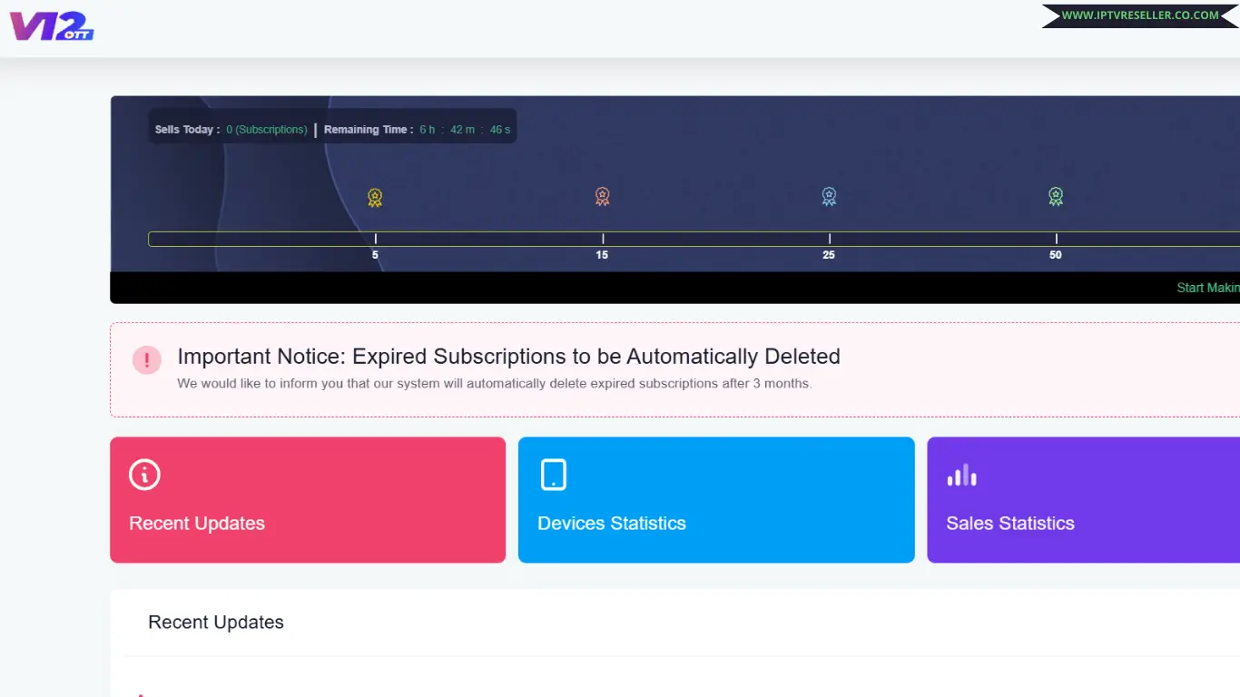 maxott iptv reseller panel