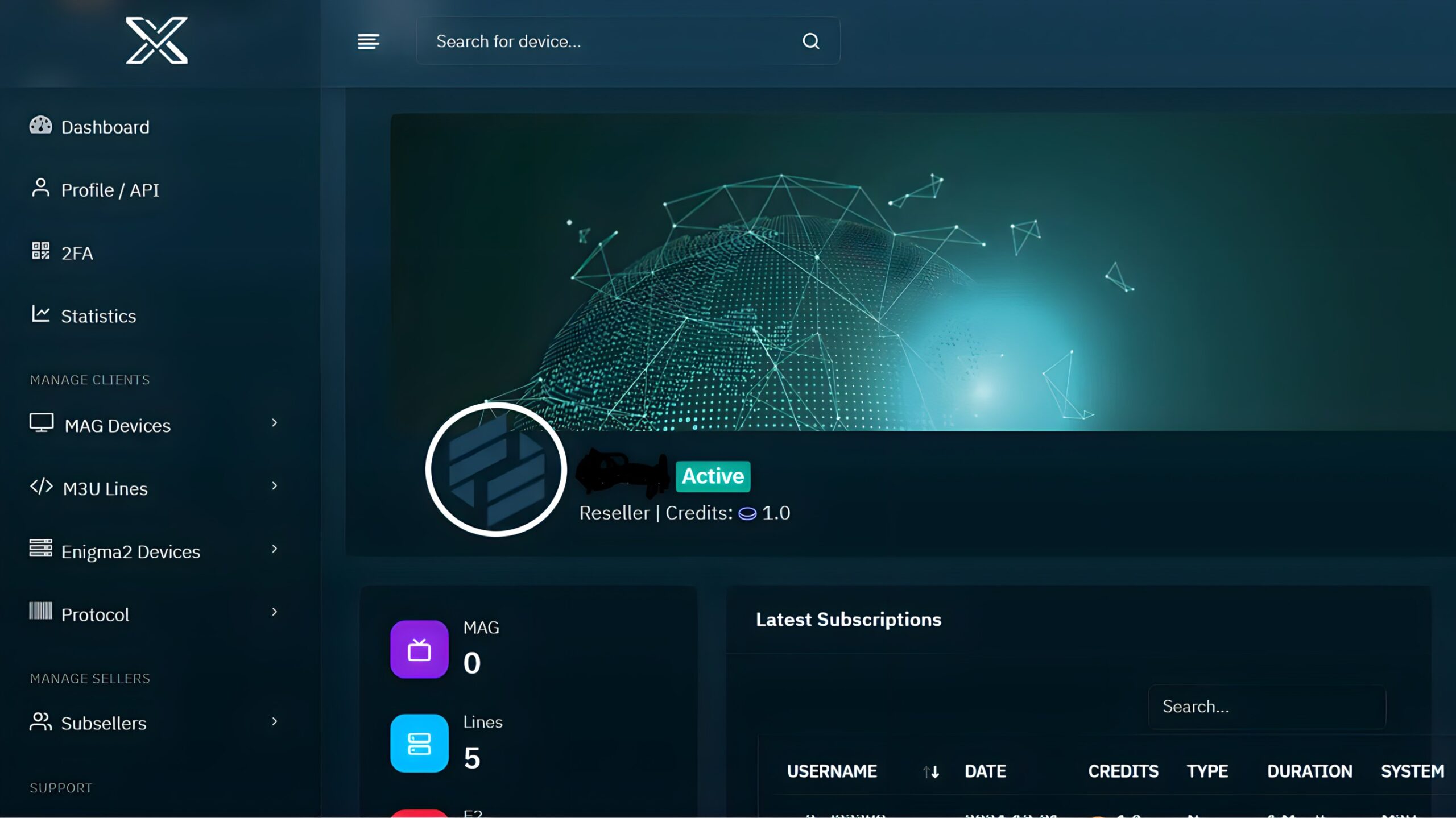 trex iptv reseller panel 2